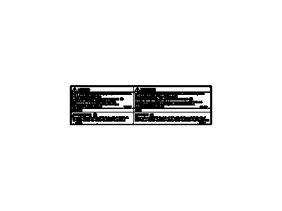 GM 22982904 Label, A/C Refrigerant Charging