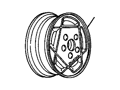 GM 12516120 Wheel Rim Unit, Aluminum (16X6.5)