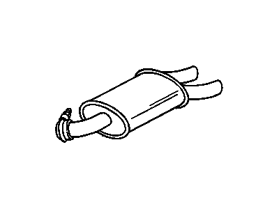 GM 10097666 Muffler Assembly, Exhaust (W/Tail Pipe)