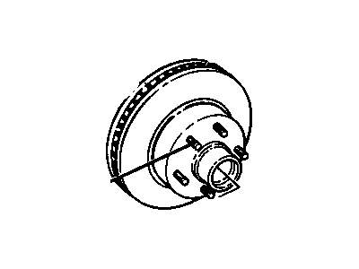 Chevrolet C2500 Brake Disc - 19152696