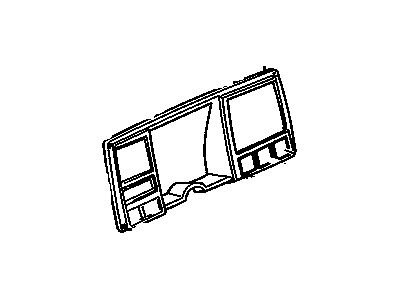 15956796 GM Instrument Panel Cluster Trim Plate Bezel Assembly Illustration 1 of 1