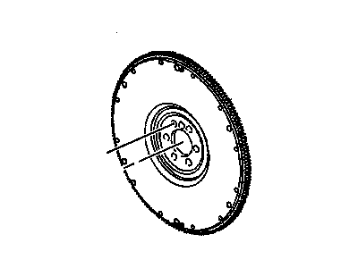 GM 24458783 Engine Crankshaft FLYWHEEL