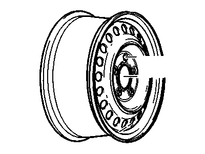 GM 9591875 Wheel Rim Assembly, 15X6