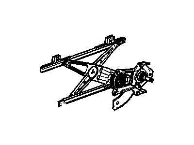 GM 15899051 Front Side Door Window Regulator Assembly