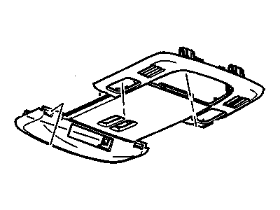 GM 15291542 Bezel, Roof Front Compartment *Ebony