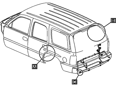 GM 15366230 Harness,Rear License Plate Lamp Wiring