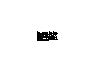 GM 12560721 Label, Vehicle Emission Control Information