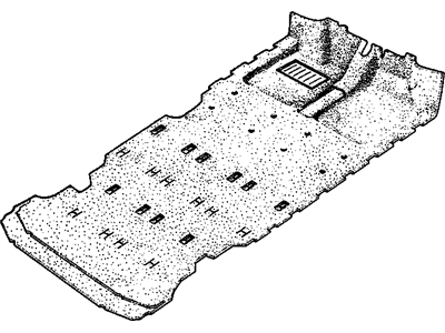 GM 10298623 CARPET, Front/Complete Floor