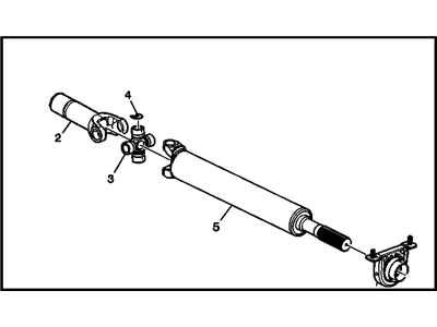 GM 15024409 Shaft Assembly, Front & Rear Propeller