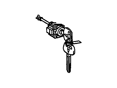 2008 Pontiac Vibe Door Lock Cylinder - 88969896
