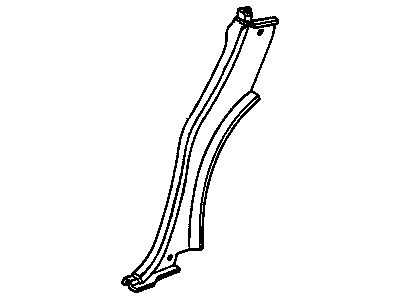 GM 20618554 Panel, Trim Finish Rear Body Lock Pillar *Black 20618554 GM Panel, Trim Finish Rear Body Lock Pillar *Black Illustration 1 of 1