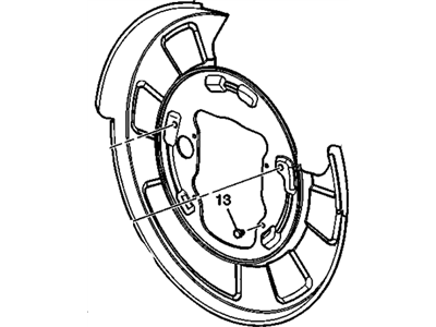 GM 20933373 Shield,Rear Brake