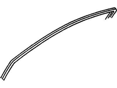 GM 94857702 Weatherstrip,Front Side Door Window