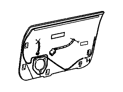 GM 25640380 Deflector Assembly, Front Side Door Water