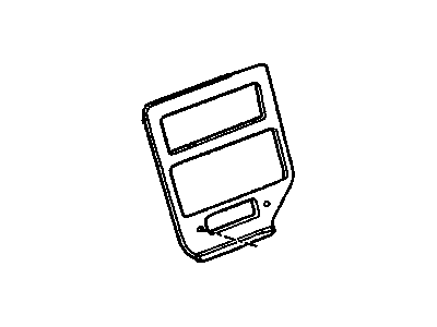 GM 22536225 Plate Assembly - Front Floor Console Front Trim