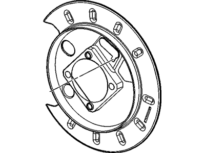 GM 25877333 Plate, Rear Parking Brake Anchor Backing