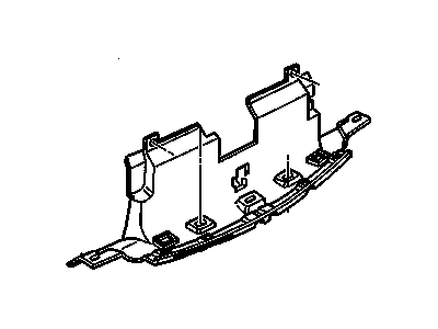 GM 10429511 Baffle Assembly, Radiator Air Lower *Black