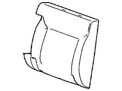 GM 19128081 Cover,Rear Seat Back Cushion *Brick