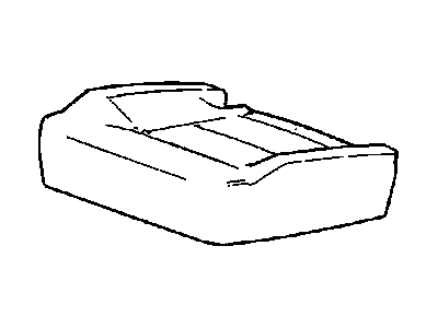 GM 19128093 Cover,Rear Seat Cushion *Brick