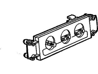 GM 15098964 Heater & Air Conditioner Control Assembly