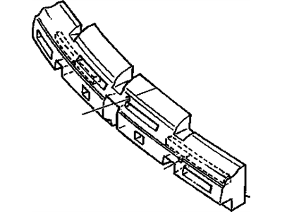 GM 16518028 Absorber, Front Bumper Fascia Energy