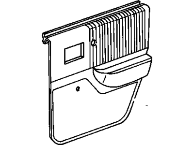 GM 10164224 Trim Assembly, Rear Side Door R.H. *Beechwd Medium 10164224 GM Trim Assembly, Rear Side Door R.H. *Beechwd Medium Illustration 1 of 1