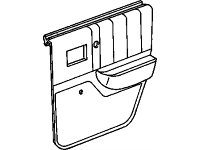 GM 10164218 Trim Assembly, Rear Side Door R.H. *Gray Medium Dark 10164218 GM Trim Assembly, Rear Side Door R.H. *Gray Medium Dark Illustration 1 of 1