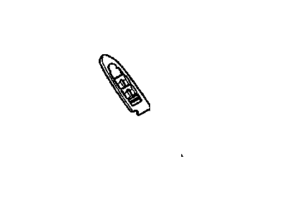 GM 15867899 Bezel Assembly, Front Side Door Window Switch *Ebony