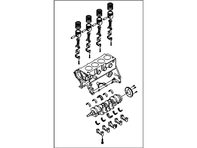 GM 93744119 Block Asm,Engine (W/ Piston)