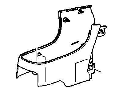 GM 15821371 Extension Assembly, Front Floor Console *Gray L