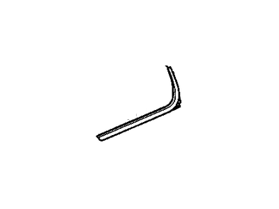 GM 22774087 Sealing Strip Assembly, Rear Side Door Window Outer