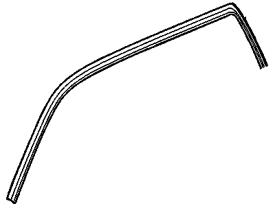 GM 20816088 Weatherstrip Assembly, Front & Rear Side Door Upper Auxiliary