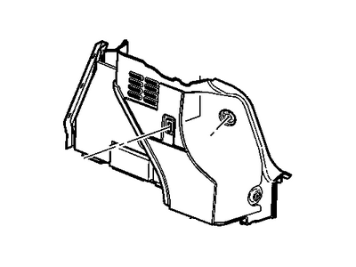 GM 96980252 Trim, Rear Compartment Side *Block, Grey Mixture