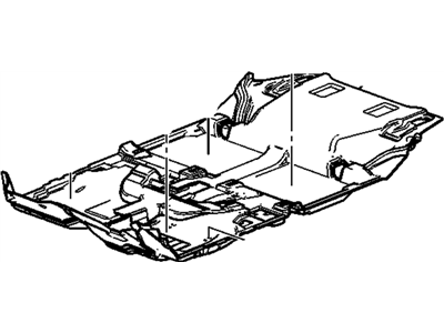 GM 23215007 Carpet Assembly, Front Floor Panel *Black