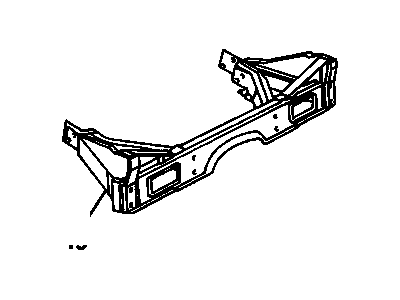 GM 10153670 Bar Assembly, Rear Bumper Imp