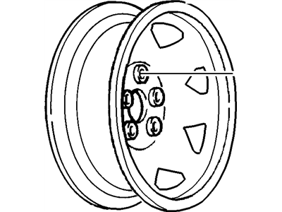GMC C3500 Spare Wheel - 9591532
