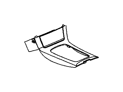 GM 25791887 Plate Assembly, Front Floor Console Accessory Trim *Gunmetal