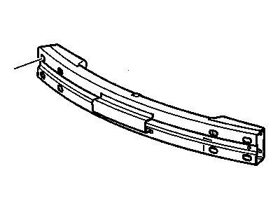 GM 25931602 Bar Assembly, Rear Bumper Imp