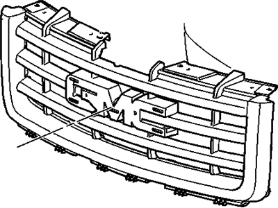 GM 22761792 Grille Assembly, Radiator *Ex Brt Chrom