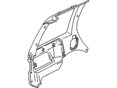 GM 15692729 Panel Assembly, Body Side Upper Trim *Tbconv