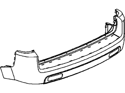 GM 15793218 Rear Bumper Cover Upper