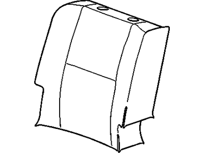 GM 15914043 Cover Assembly, Rear Seat Back Cushion *Dark Titanium