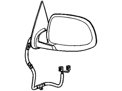 GM 88980722 Mirror Unit,Outside Rear View, Rh