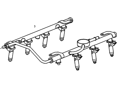 2004 Cadillac XLR Fuel Rail - 12580649