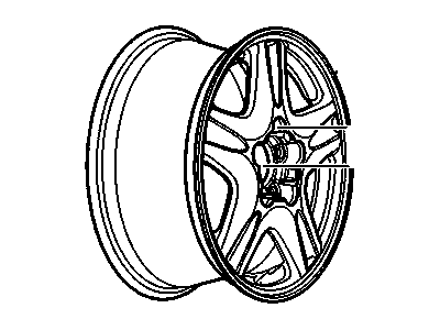 GM 9594337 Wheel Rim, 16X6.5 52Mm Outside 115.0 Bellcrank *Chrome