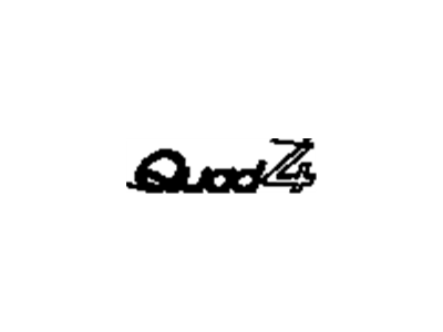 GM 22536431 Plate Assembly, Name / Quad 4