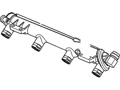 2004 Saturn Ion Fuel Rail - 12586713