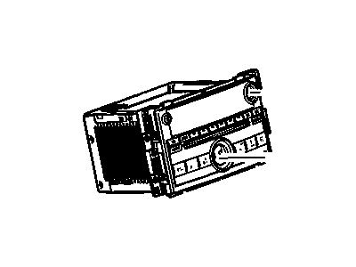 GM 25968660 Radio Assembly, Amplitude Modulation/Frequency Modulation Stereo & Clock & Mp3 Player