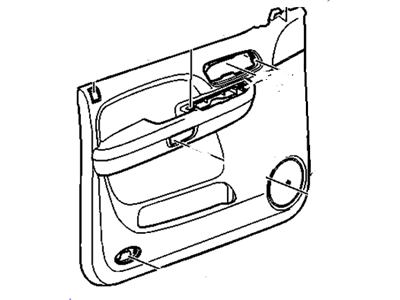 GM 25780124 Panel Assembly, Front Side Door Trim *Light Ttnum