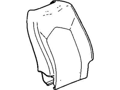 GM 22866972 Cover Assembly, Passenger Seat Back<Do Not Use Contact B*Black
